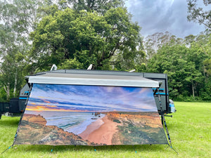 Printed Privacy Screens - Ocean Design