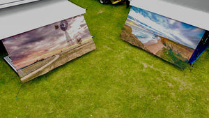 Printed Privacy Screens - Ocean Design
