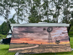 Printed Privacy Screens- Country Design