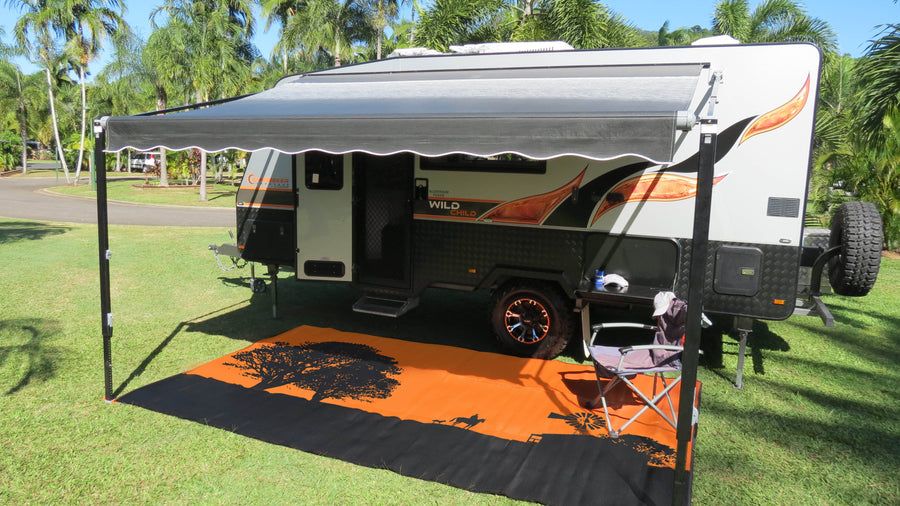 Outback Design - Mats By Design - eco friendly affordable lightweight recycled plastic camping camper indoor outdoor mat rug 