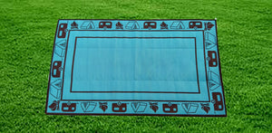 Camping Design - Mats By Design - eco friendly affordable lightweight recycled plastic camping camper indoor outdoor mat rug