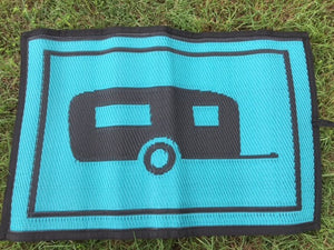 Matching Doormats -  90cm x 60cm - Mats By Design - eco friendly affordable lightweight recycled plastic camping camper indoor outdoor mat rug