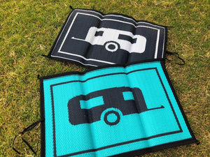 Matching Doormats -  90cm x 60cm - Mats By Design - eco friendly affordable lightweight recycled plastic camping camper indoor outdoor mat rug