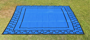Paw Print Design - Mats By Design - eco friendly affordable lightweight recycled plastic camping camper indoor outdoor mat rug