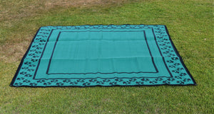 Paw Print Design - Mats By Design - eco friendly affordable lightweight recycled plastic camping camper indoor outdoor mat rug