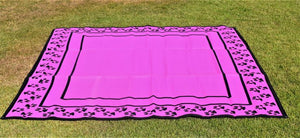 Paw Print Design - Mats By Design - eco friendly affordable lightweight recycled plastic camping camper indoor outdoor mat rug