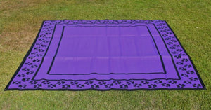Paw Print Design - Mats By Design - eco friendly affordable lightweight recycled plastic camping camper indoor outdoor mat rug