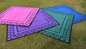 Paw Print Design - Mats By Design - eco friendly affordable lightweight recycled plastic camping camper indoor outdoor mat rug
