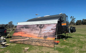 Printed Privacy Screens- Country Design