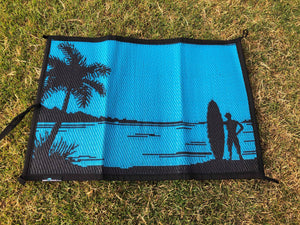 Matching Doormats -  90cm x 60cm - Mats By Design - eco friendly affordable lightweight recycled plastic camping camper indoor outdoor mat rug 