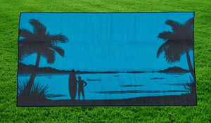Beach Design - Mats By Design - eco friendly affordable lightweight recycled plastic camping camper indoor outdoor mat rug 