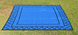Paw Print Design - Mats By Design - eco friendly affordable lightweight recycled plastic camping camper indoor outdoor mat rug 